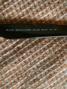 Ray-Ban New Wayfarer RB2132 Sunglasses - Brown with Case and Cloth